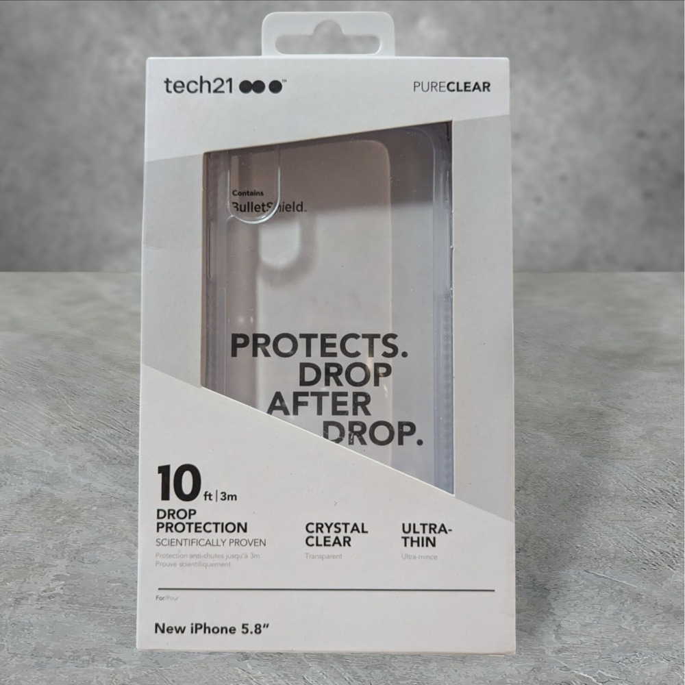 Q2. Tech21‎ PureClear case for Apple iPhone 5.8 (Xs) - Crystal Clear